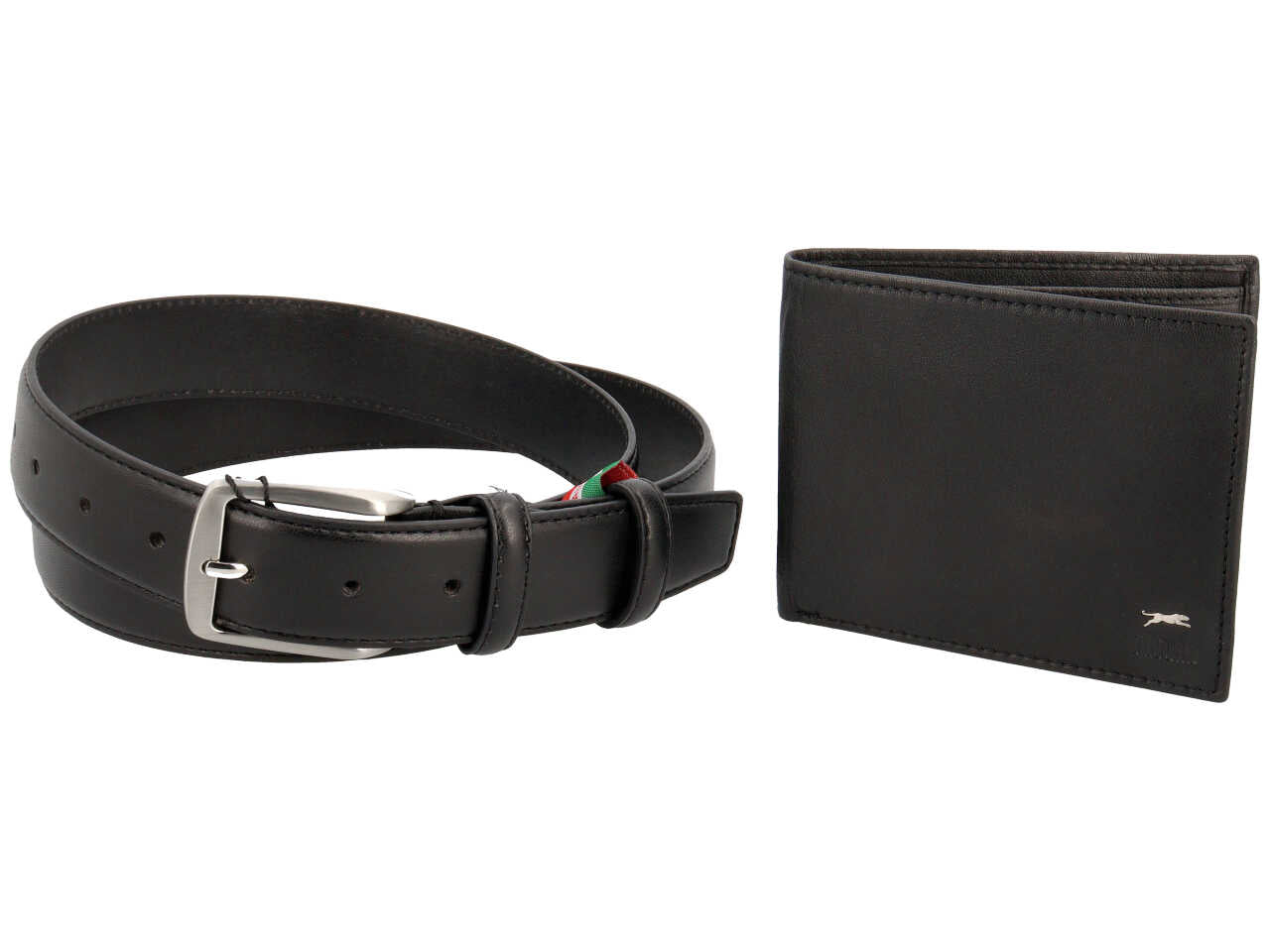 Combo cintura + portafoglio jaguar nero