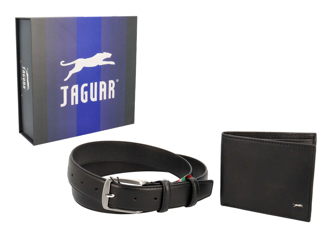 Combo cintura + portafoglio jaguar nero