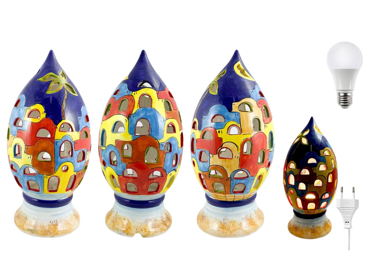 Lampada decorata 60cm