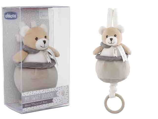 Chicco My Sweet DouDou Carillon Orsetto Carillon in Velour con Ninna Nanna