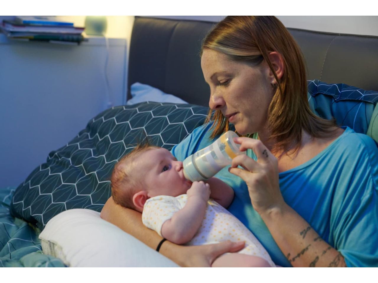 Chicco Biberon Flusso Lento con Tettarella Physio in Silicone 150 ml 0 Mesi+ Azzurro