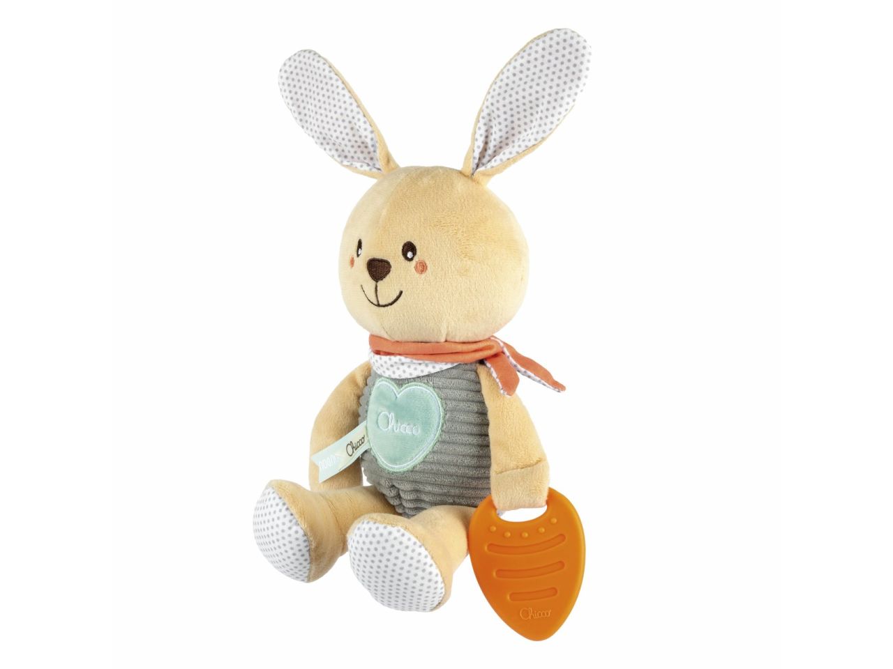 Chicco My Sweet Doudou Coniglietto Coniglietto Morbido con Carotina per Dentizione