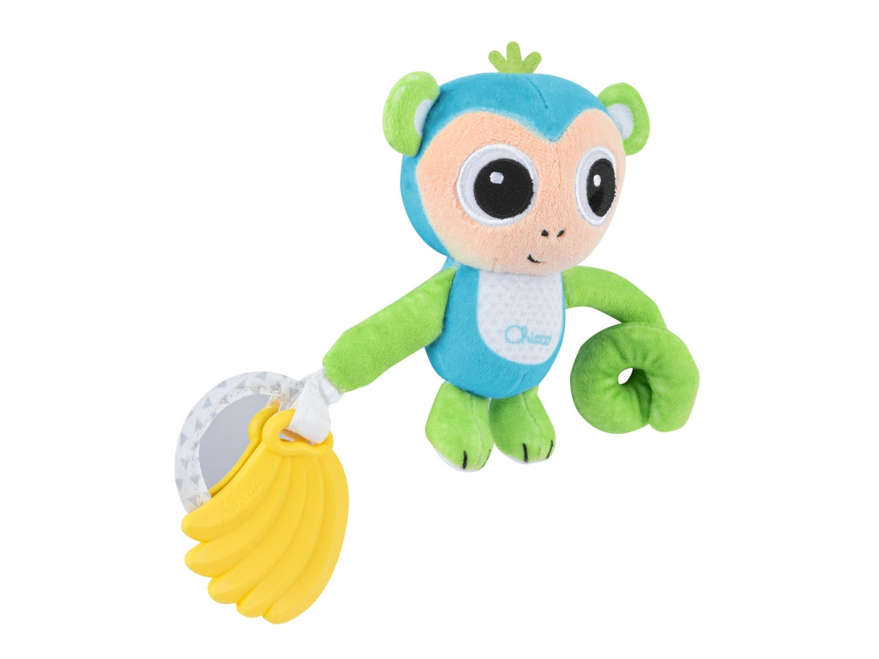 Chicco Sonaglio Scimmia Sonaglio con Massaggiagengive e Specchio