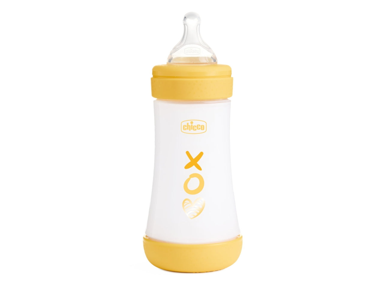 Biberon perfect5 neutro 240ml in silicone 2 fori flusso medio