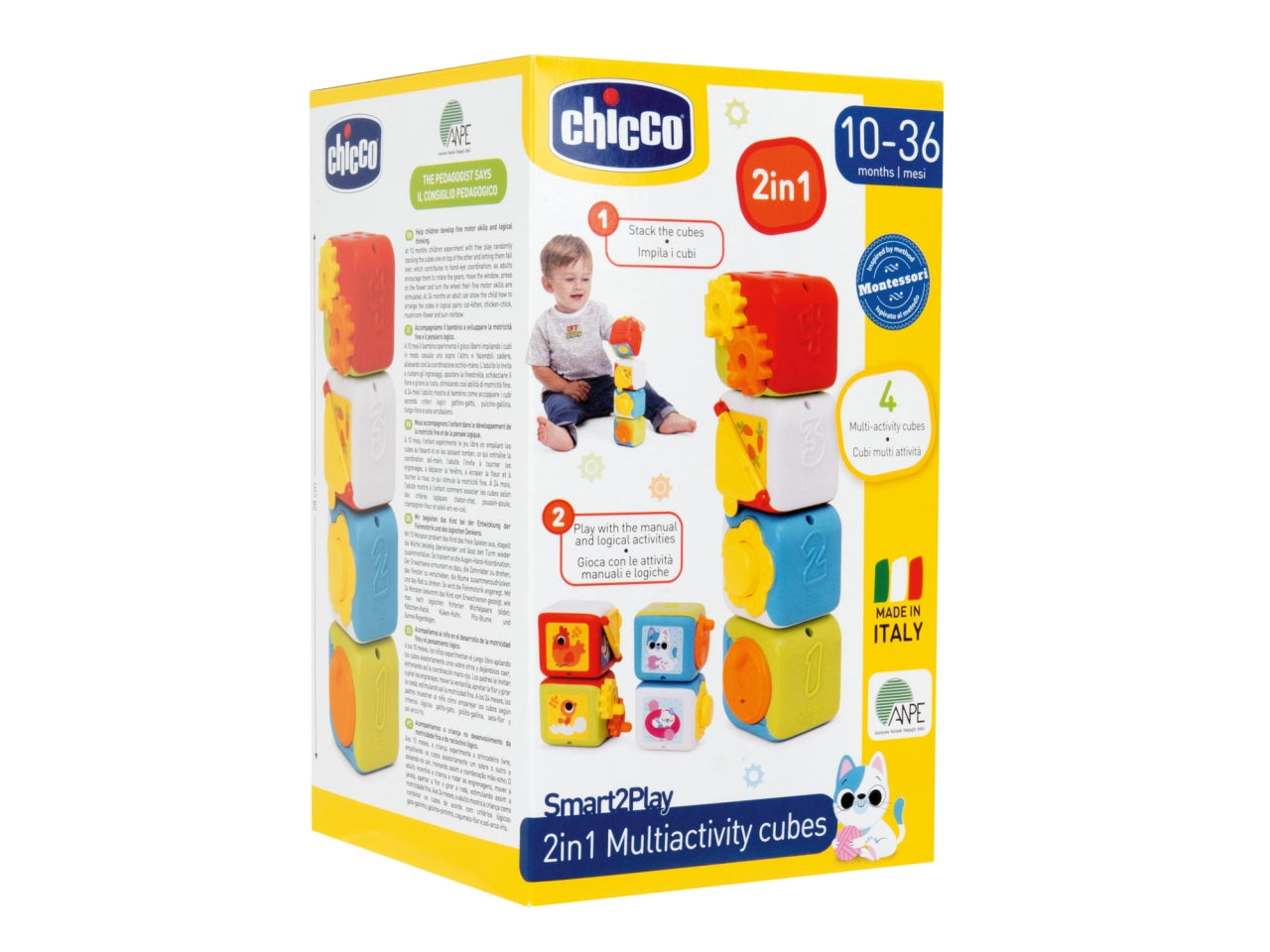 Gioco cubi multiattivita' 2 in 1