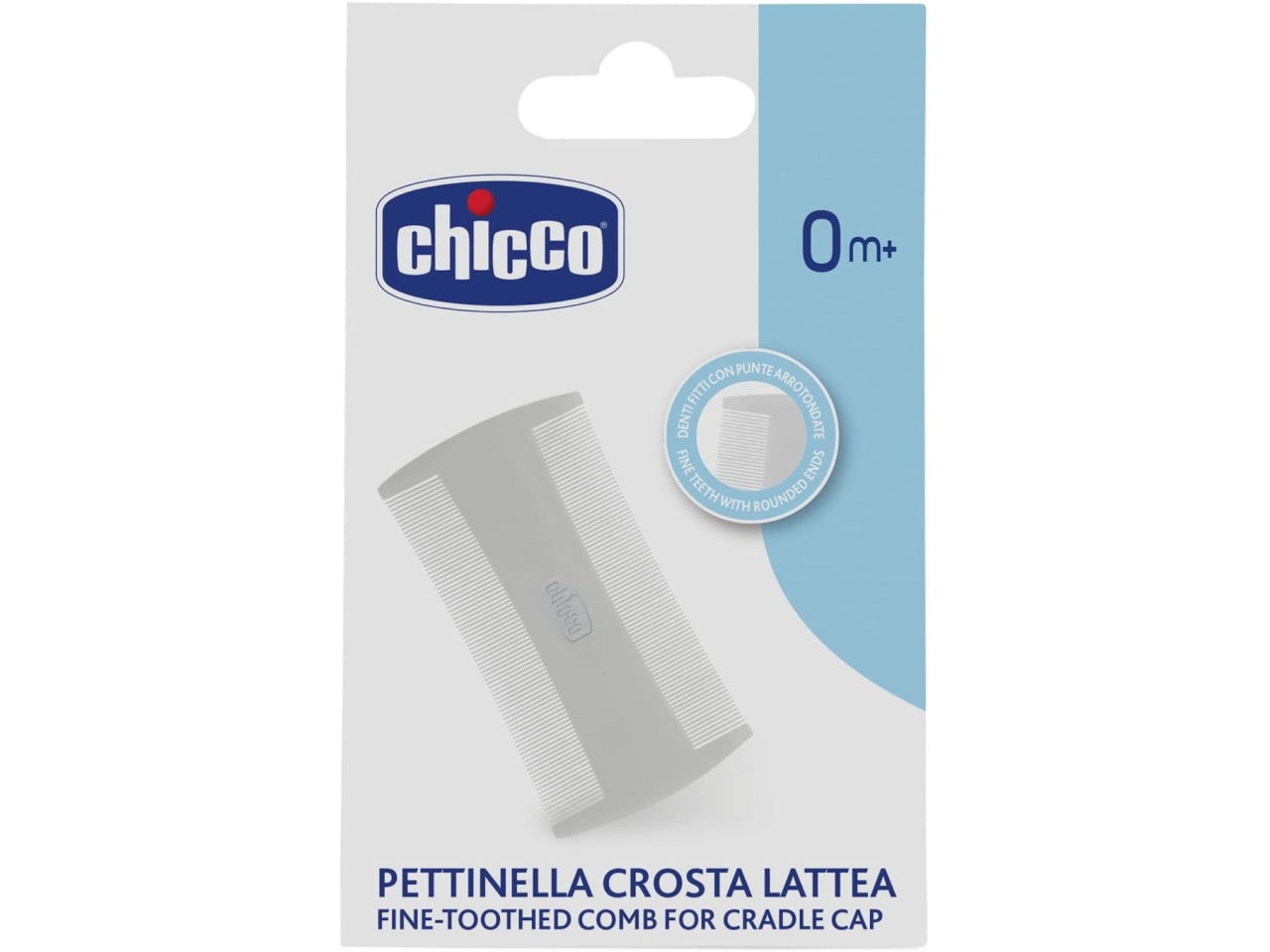 Pettinella crosta lattea in plastica, 0+ mesi - Chicco