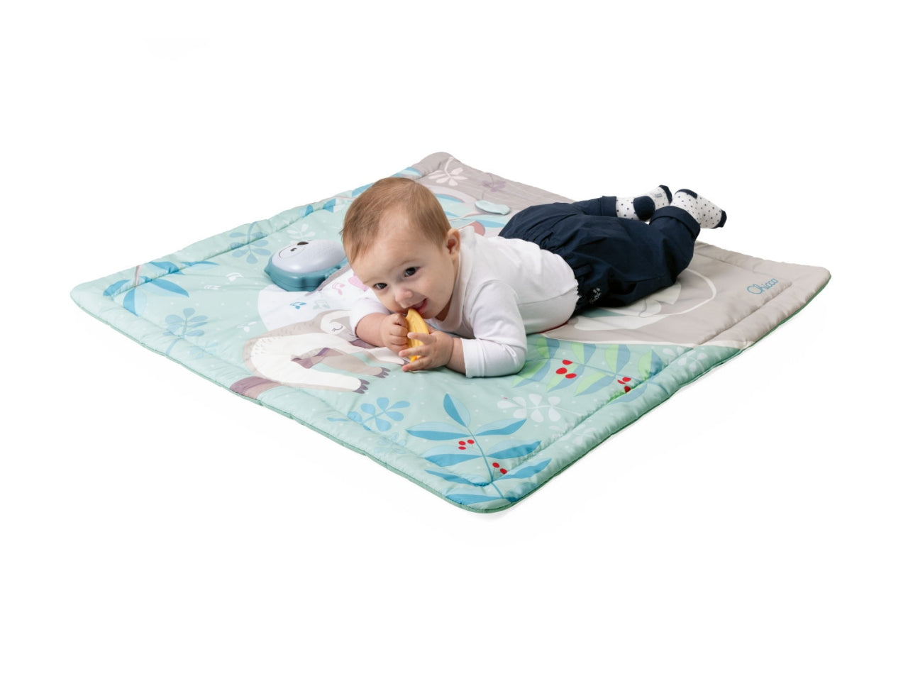 Chicco Tappeto Relax & Play - Multicolor in Plastica, Età 0+ Mesi, Dimensioni 80x1,5x80 cm
