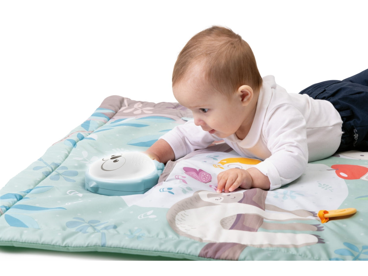 Chicco Tappeto Relax & Play - Multicolor in Plastica, Età 0+ Mesi, Dimensioni 80x1,5x80 cm