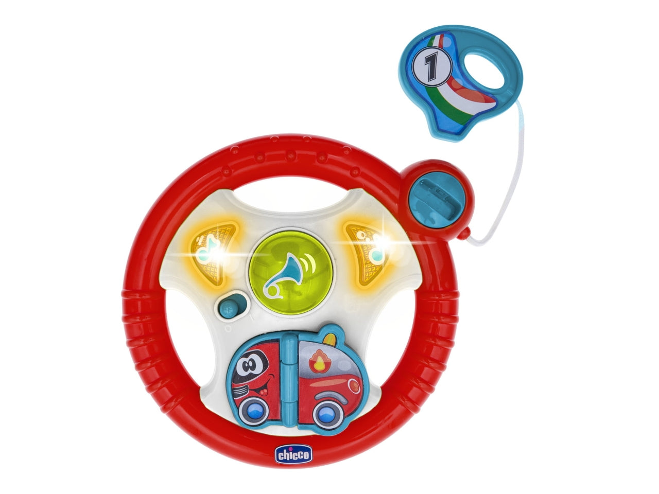 Chicco Il Mio Primo Volante - Multicolor in Plastica, Età 6-36 Mesi, Batterie Incluse, Dimensioni 17x9x16 cm