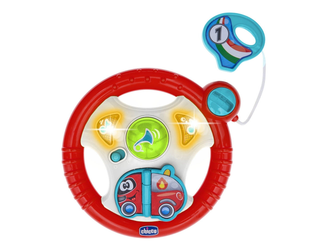 Chicco Il Mio Primo Volante - Multicolor in Plastica, Età 6-36 Mesi, Batterie Incluse, Dimensioni 17x9x16 cm