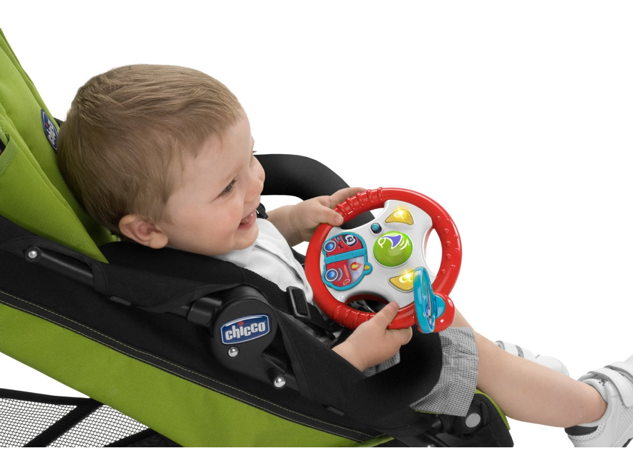 Chicco Il Mio Primo Volante - Multicolor in Plastica, Età 6-36 Mesi, Batterie Incluse, Dimensioni 17x9x16 cm