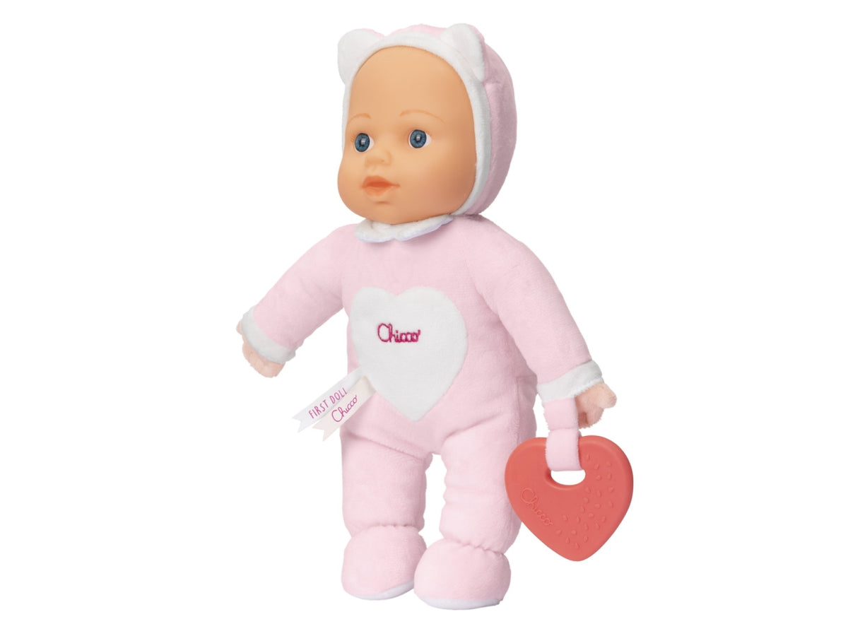 Chicco La Prima Bambola Rosa in Plastica, Età 0+ Mesi, Dimensioni 22x11x30 cm