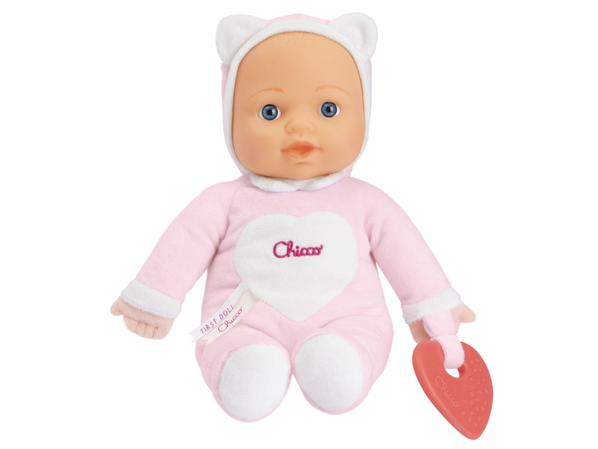 Chicco La Prima Bambola Rosa in Plastica, Età 0+ Mesi, Dimensioni 22x11x30 cm