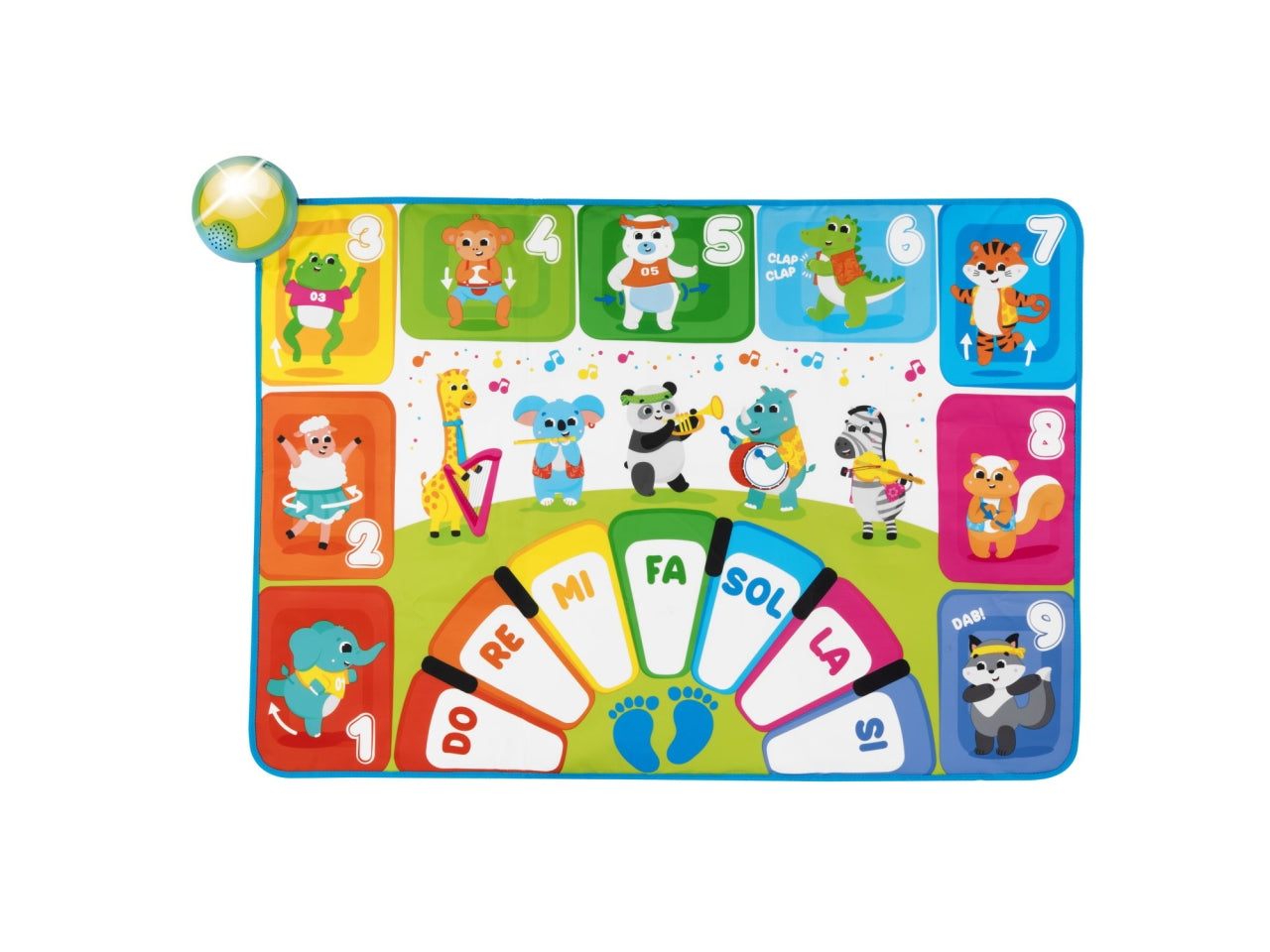 Chicco Tappeto Musicale - Multicolor in Plastica, Età 2-5 Anni, Dimensioni 100x4x70 cm
