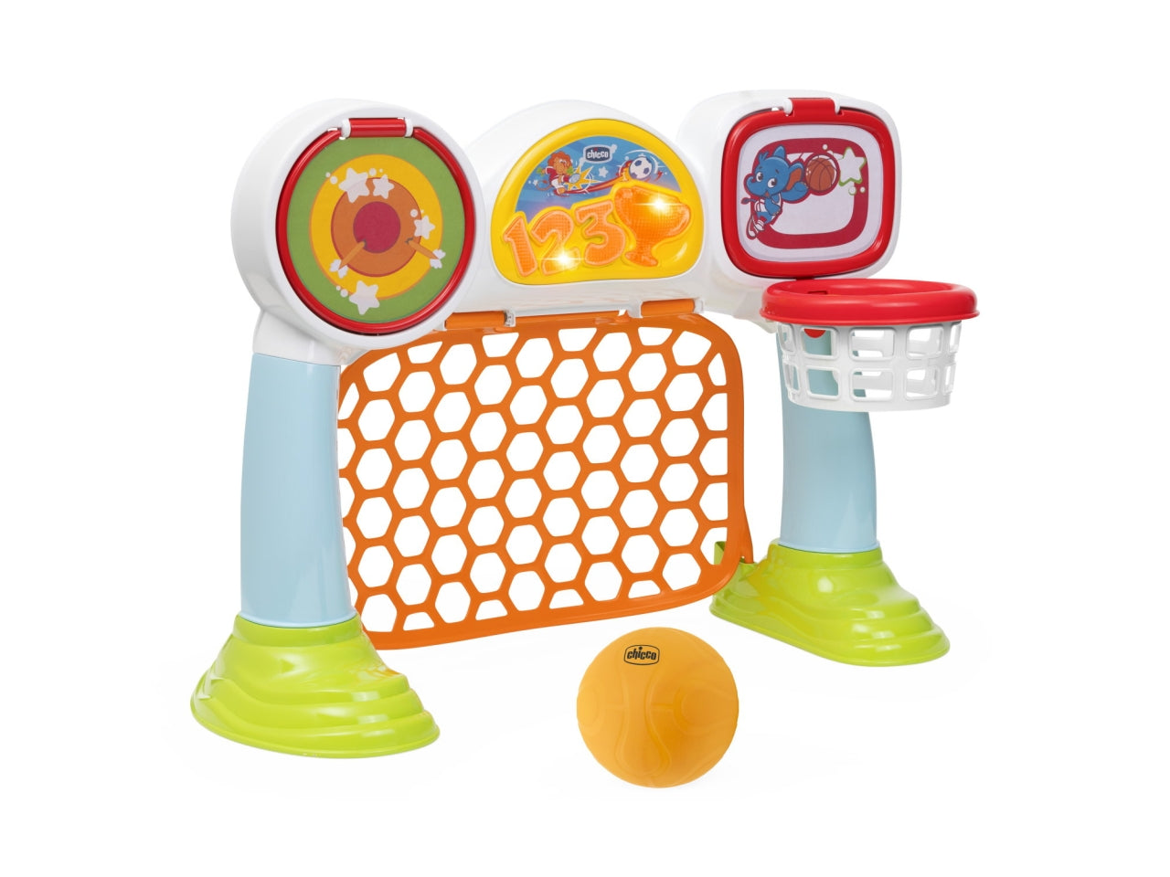 Chicco Multisport League - Multicolor in Plastica, Età 2-5 Anni, Dimensioni 54,8x24,5x43,2 cm