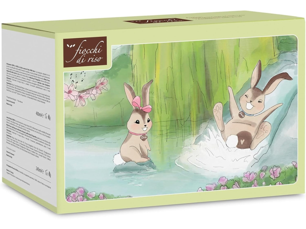 Cofanetto bagnetto Fiocchi di Riso corpo e capelli talco 400 ml | Chicco