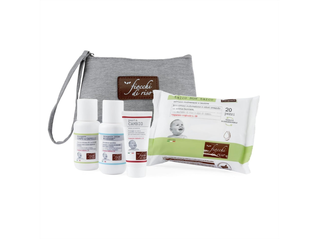 Pochette fiocchi di riso, Colore: grigio | Chicco