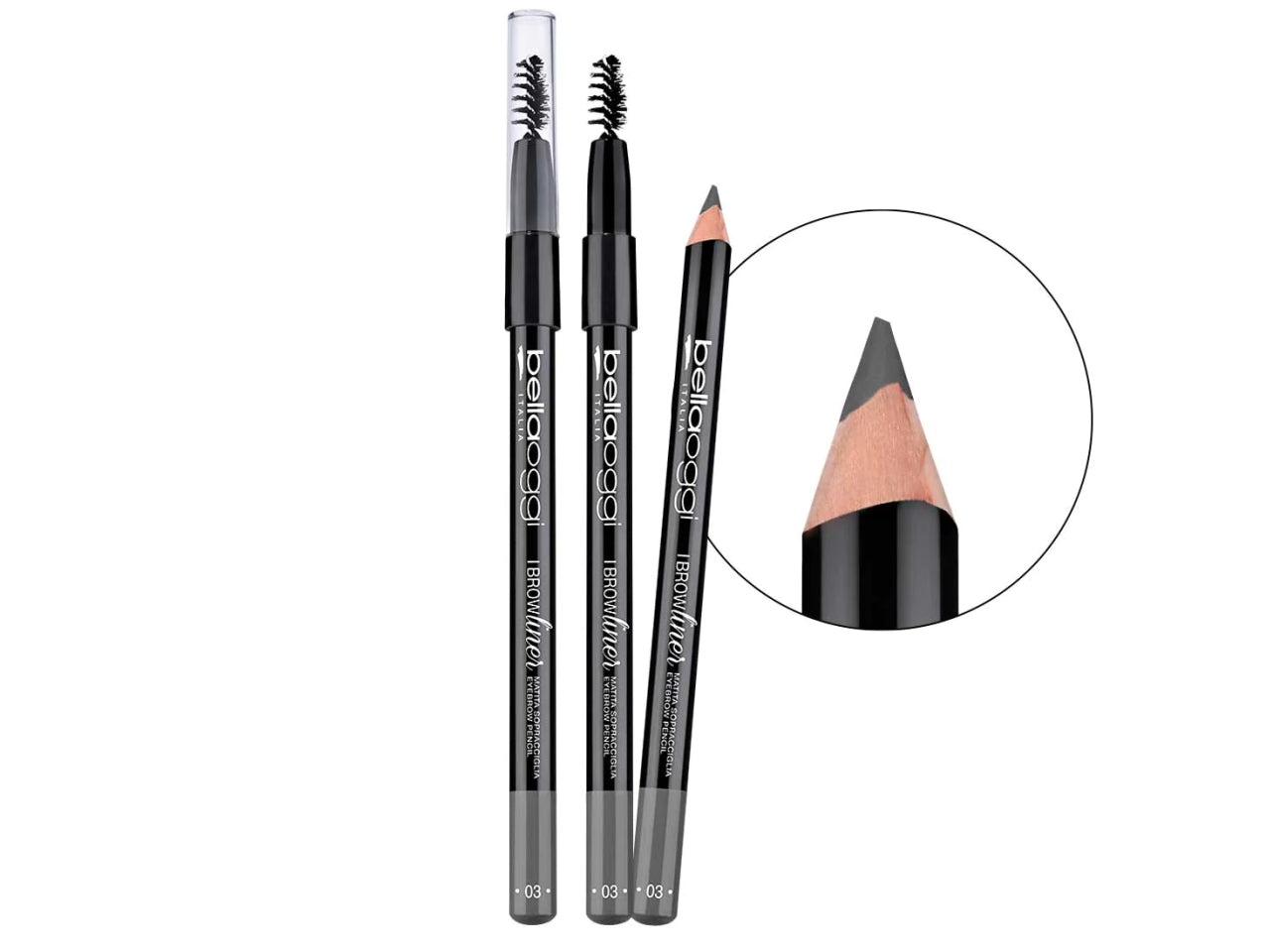 Matita Sopracciglia - Tratto Fine e Naturale - Brune - Bellaoggi