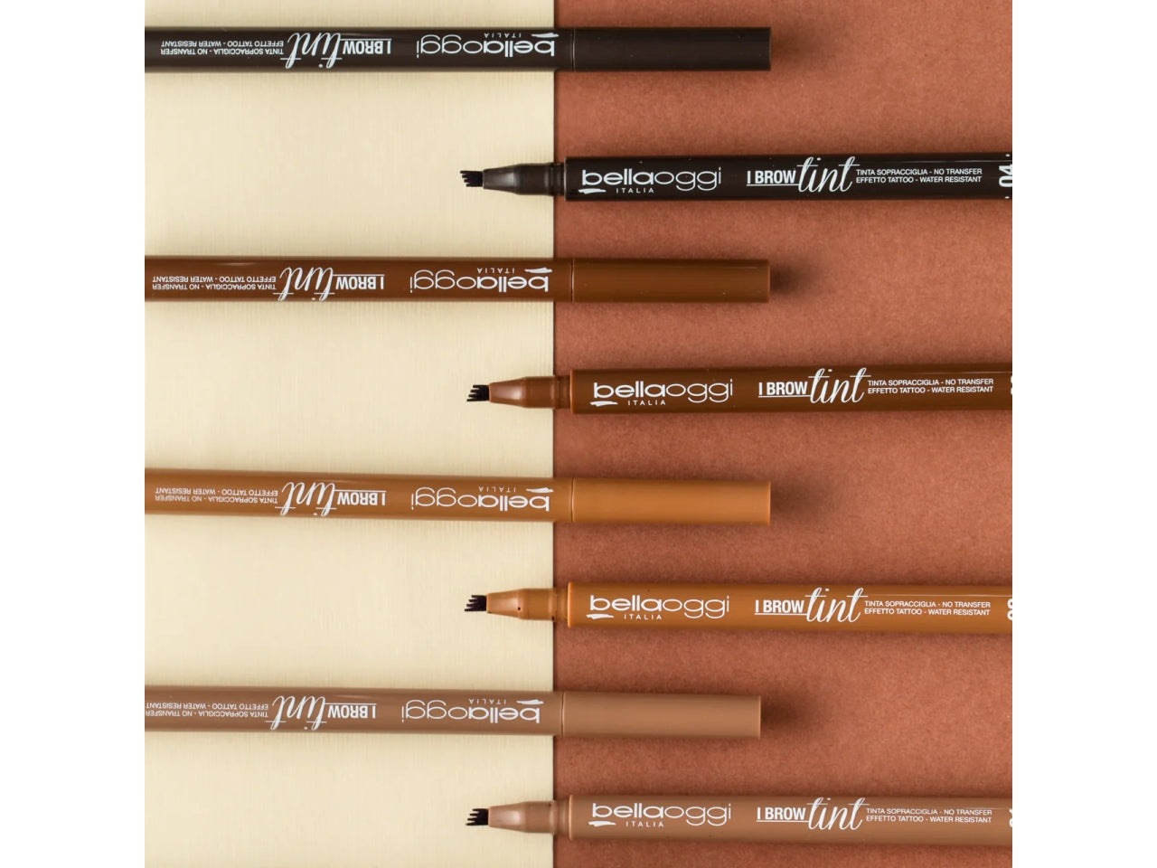 Pennarello Sopracciglia - No Transfer e Water Resistant - Deep Brown - Bellaoggi
