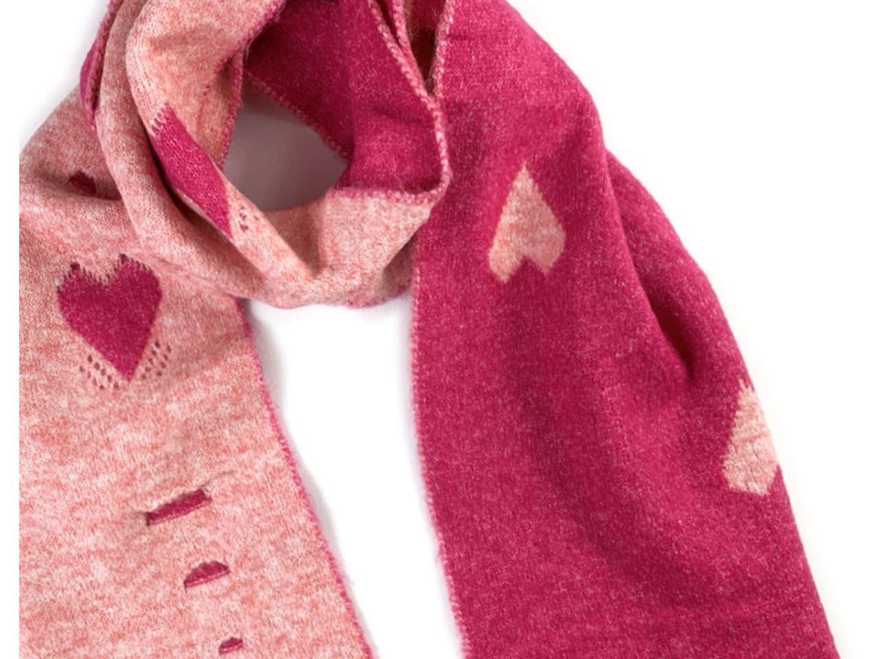 Sciarpa bimba le kikke con cuori