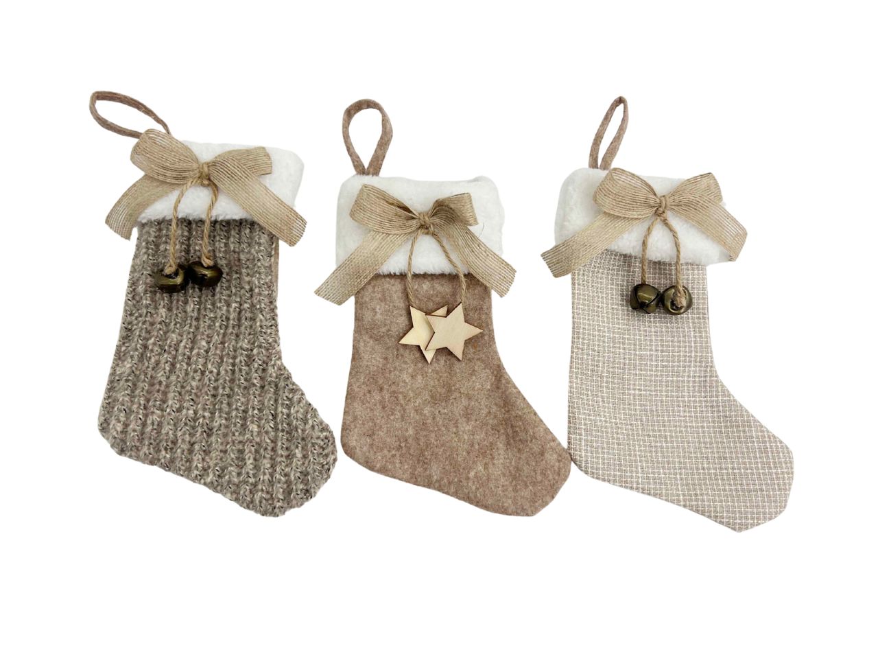 Calzina Sofia 25cm con capanelli e stelle