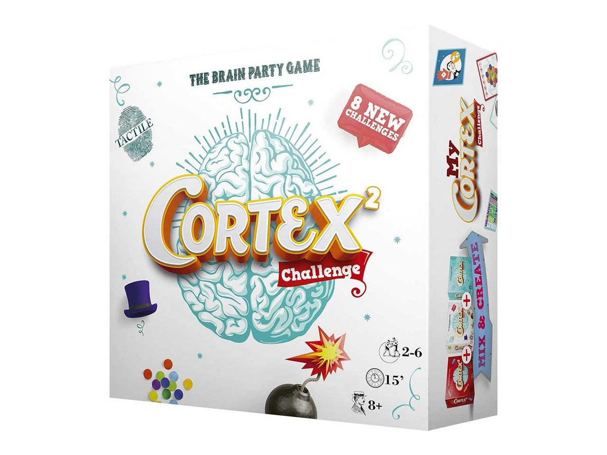 Cortex² Challenge Bianco: Sfide Intellettuali in un Gioco da Tavolo per 2-6 Partecipanti, Dai 8 Anni in su, Versione Italiana - Asmodee