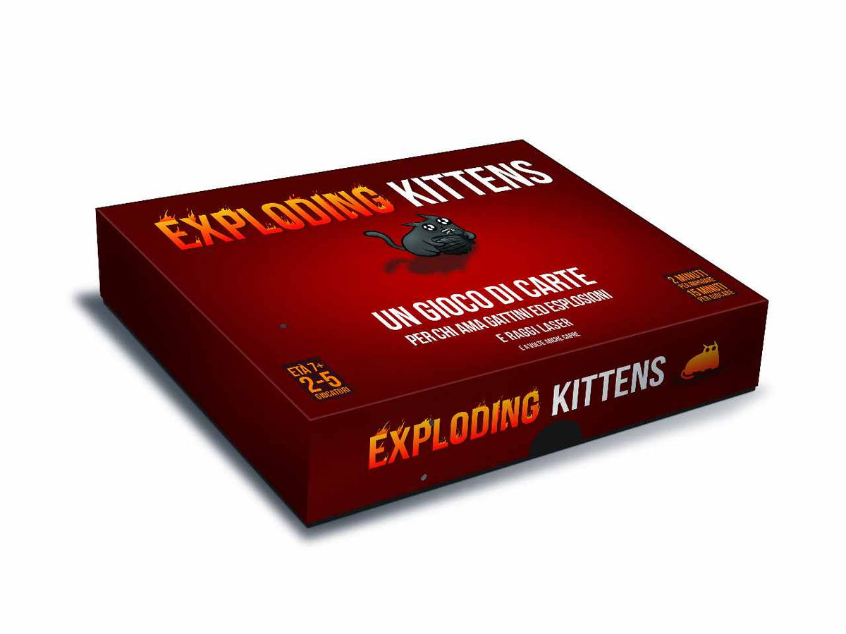 Exploding Kittens: Gioco di Carte per Feste, per 2-5 Partecipanti, Dai 7 Anni in su, Versione Italiana