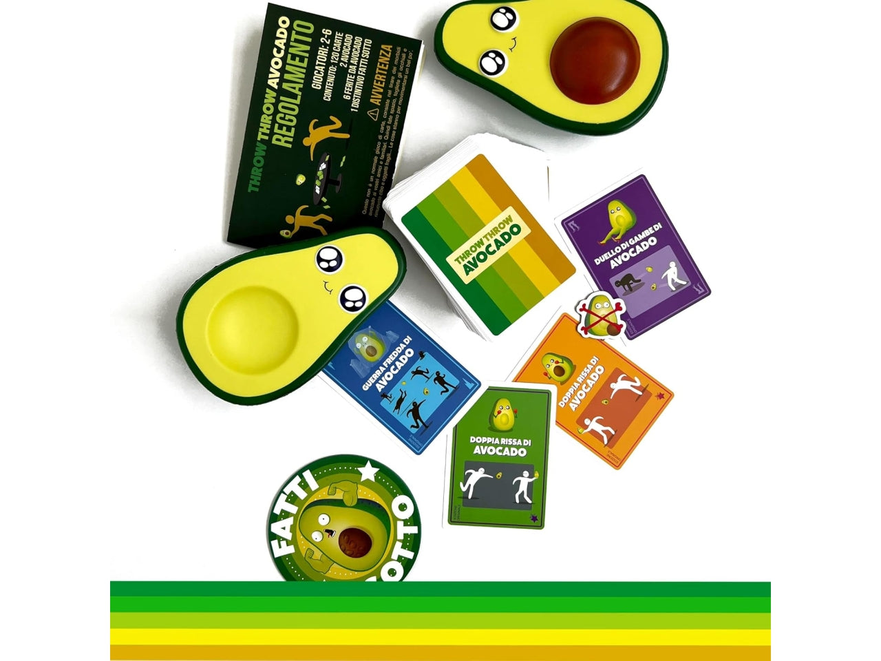 Throw Throw Avocado: Gioco di Abilità e Risate, 2-6 Partecipanti, Dai 7 Anni in su, Versione Italiana - Asmodee