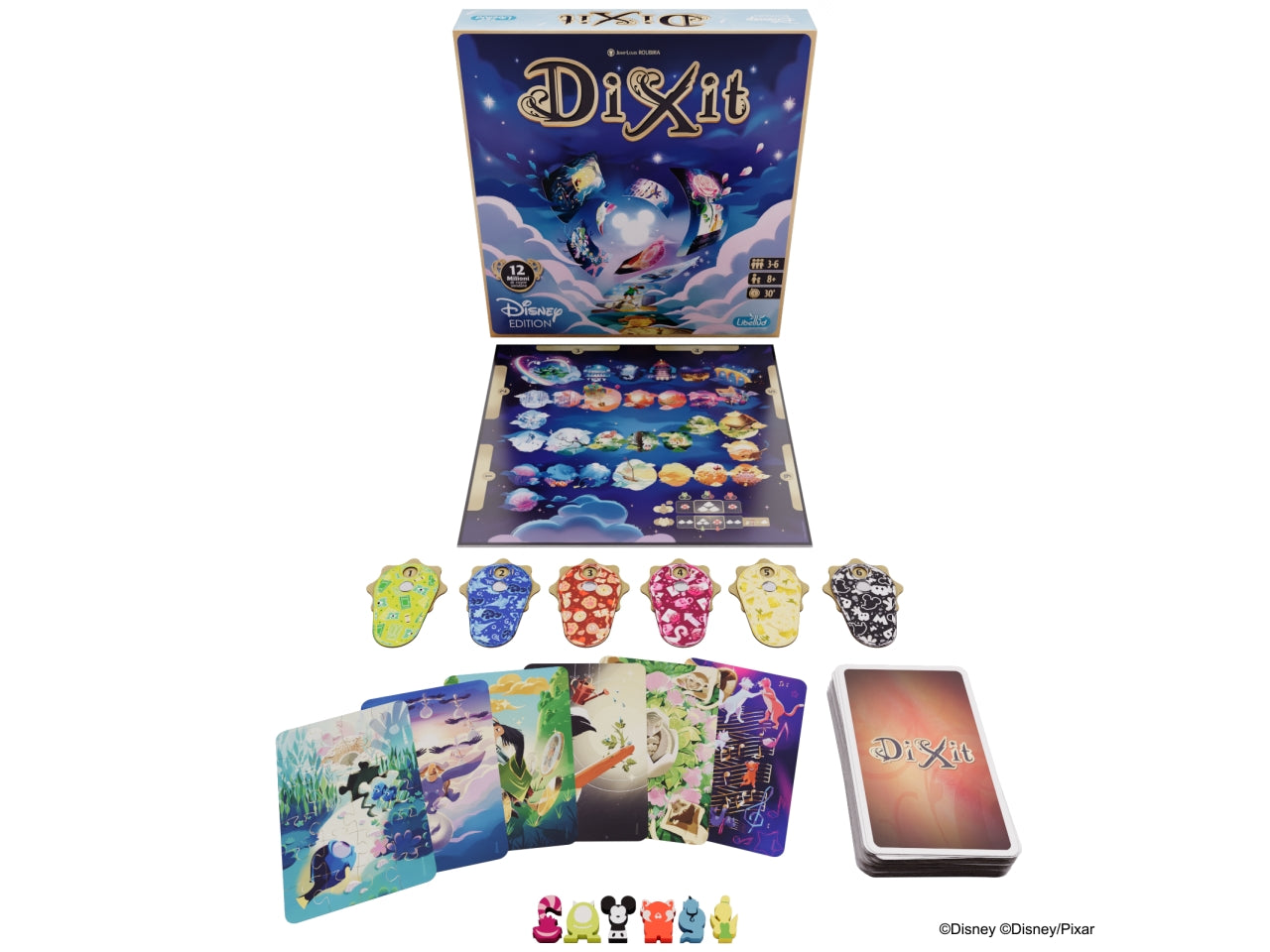 Dixit Disney: Avventura di Fantasia e Immaginazione con Personaggi Disney, per 3-6 Partecipanti, Dai 8 Anni in su, Versione Italiana - Asmodee