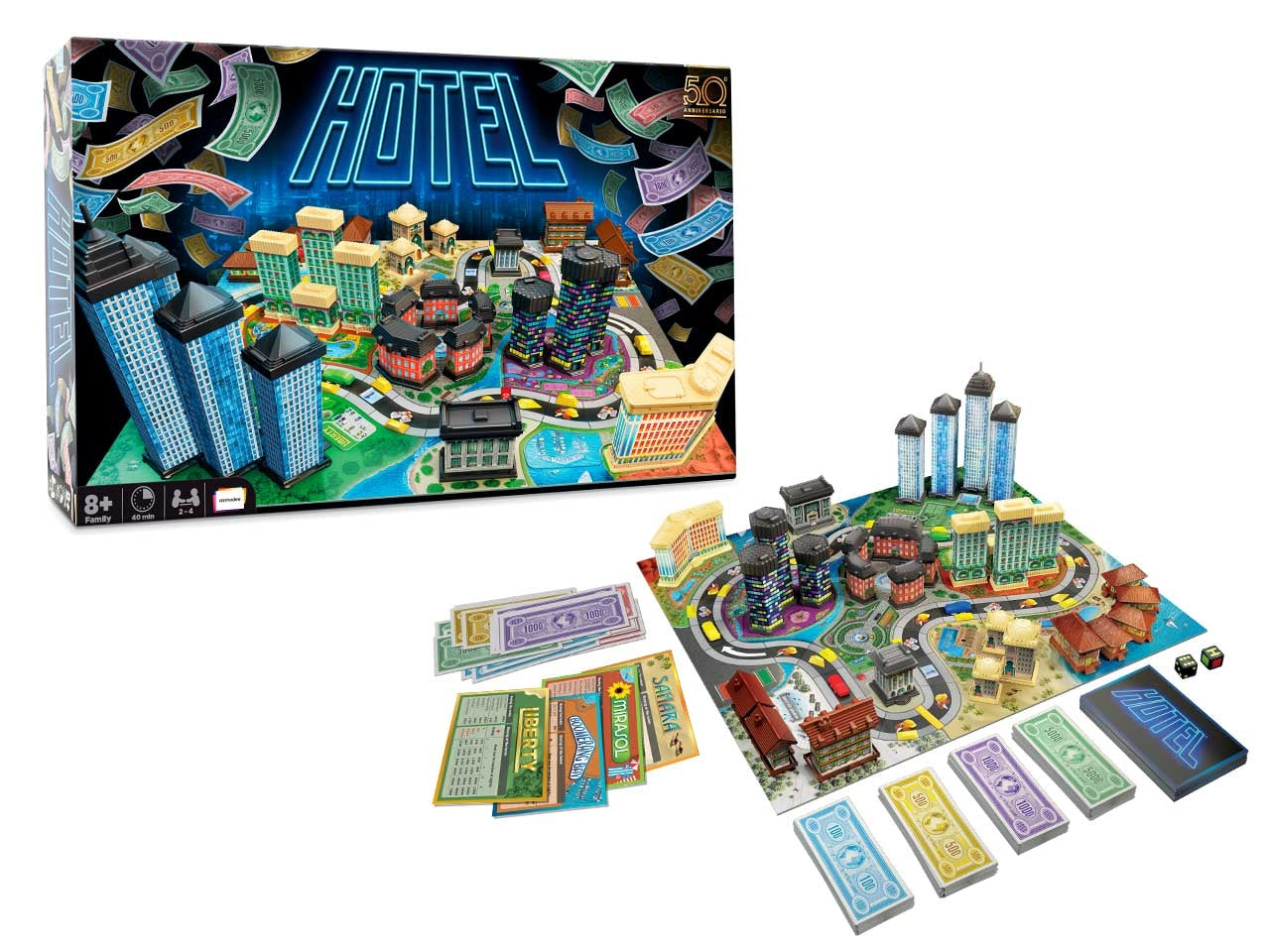 Hotel, gioco da tavolo da 2a 4 giocatori, età 8+ anni - Asmodee