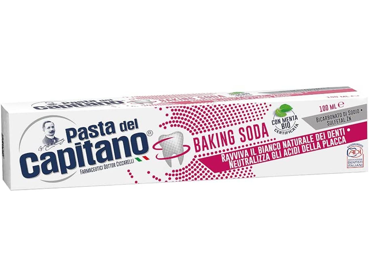 Capitano dentifricio 100ml baking soda $