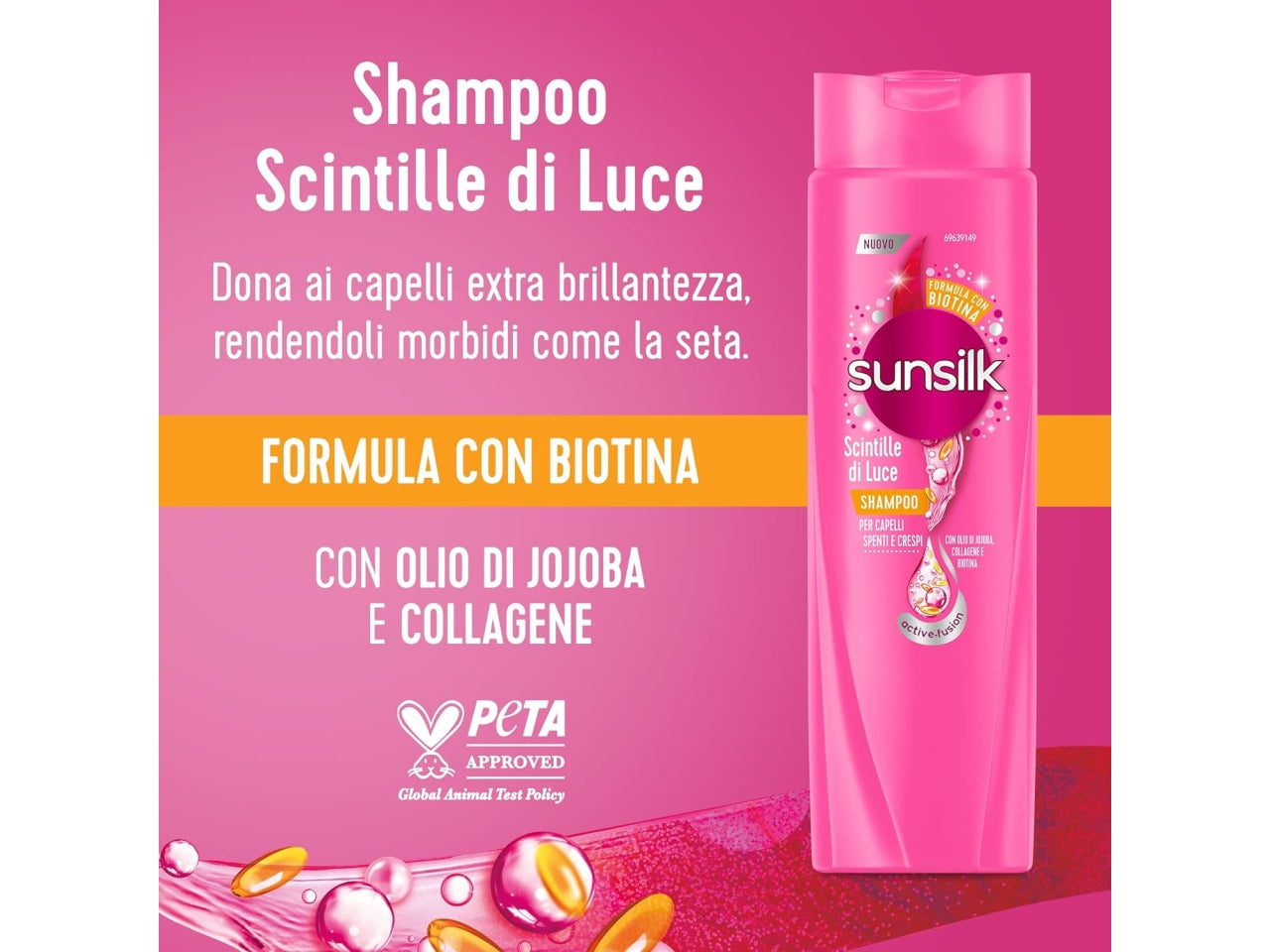 Shampoo Sunsilk Scintille di Luce Extra Brillantezza e Morbidezza per Capelli Spenti 250 ml $