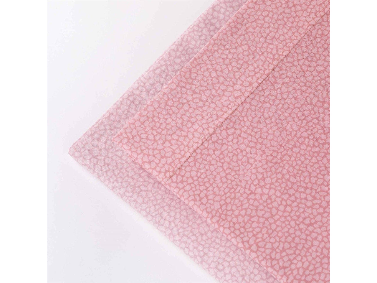 Set Completo Lenzuola Matrimoniale Arios Pois Rosa, Puro Cotone, Linea Oro Carillo Home