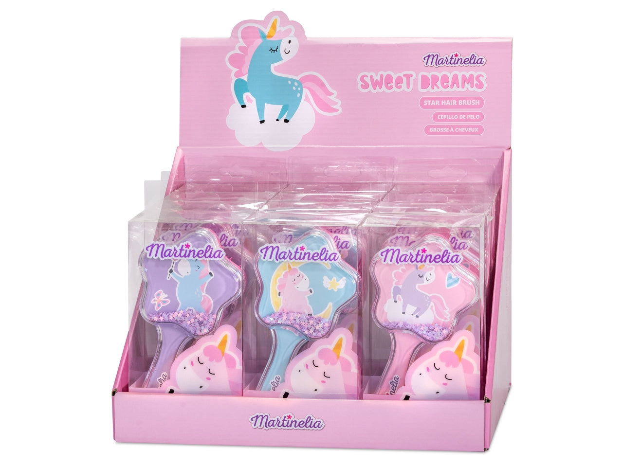 Martinelia unicorn glittery spazzola