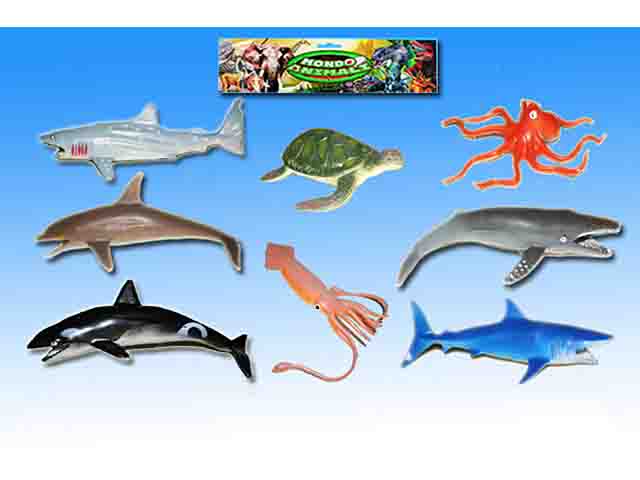 Animali marini oceano in busta da 8 animali