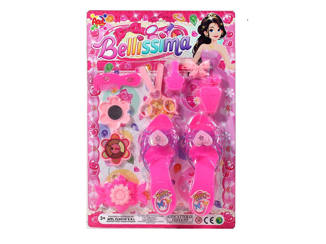 Set Bellissima con scarpe e accessori beauty, assortiti