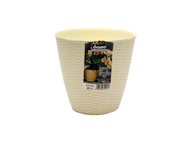 L.paglia panna portavaso d14xh13cm 34016
