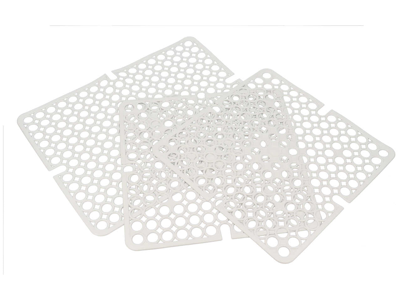 Tappeto per lavello 3 pezzi bianco