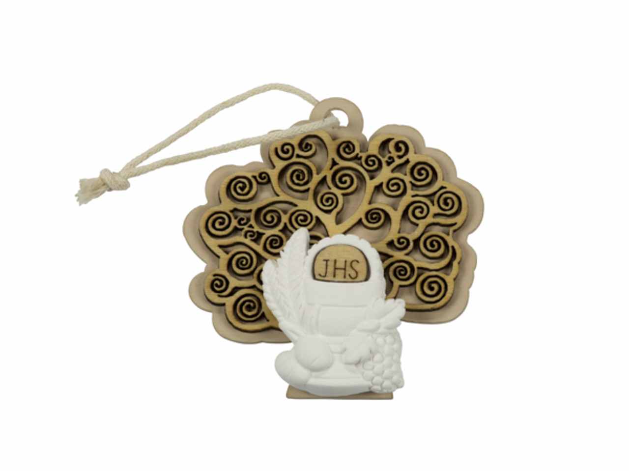 Albero della vita in legno con applicazione calice