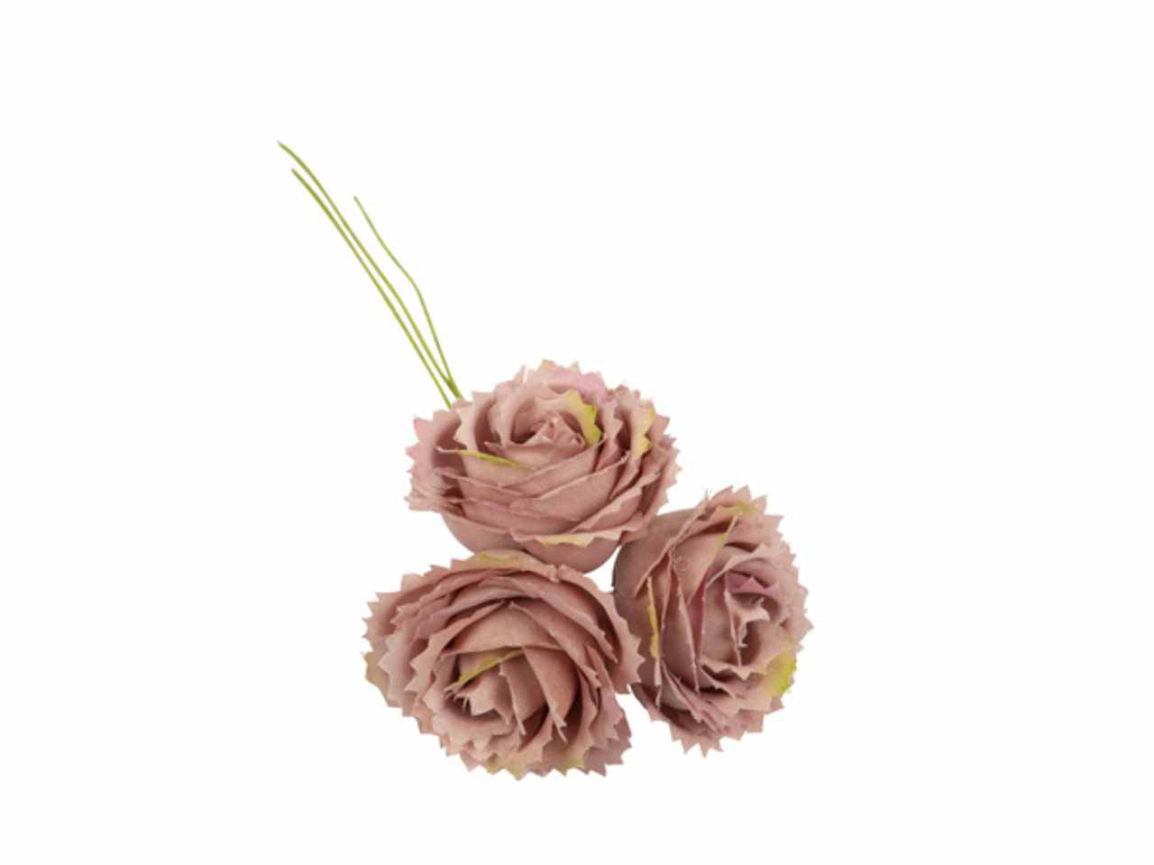 Rosellina con petali stella colore rosa antico 36 pezzi