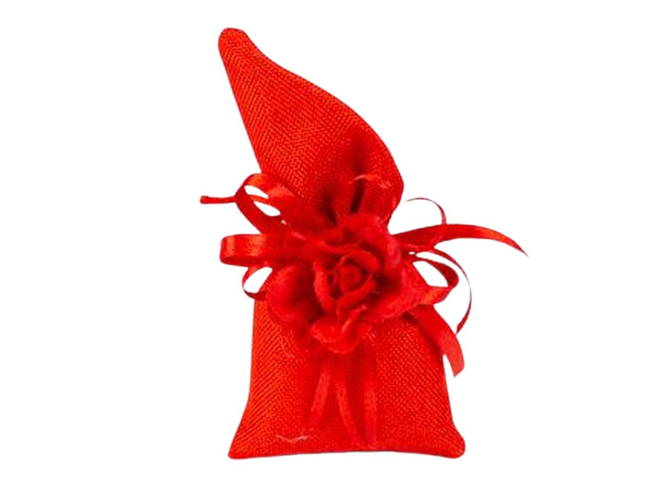 Sacchetto cotone a calla misura 8xh.15 rosso