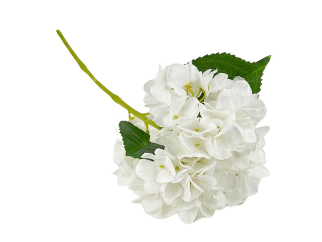Ramo ortensia 14x35hcm bianco