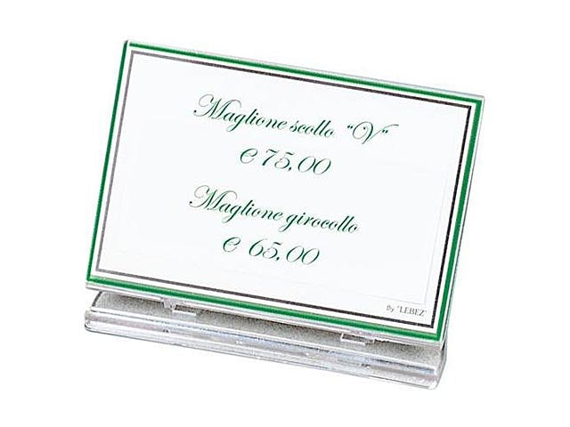 Targhetta pieghevole 10x7 50979