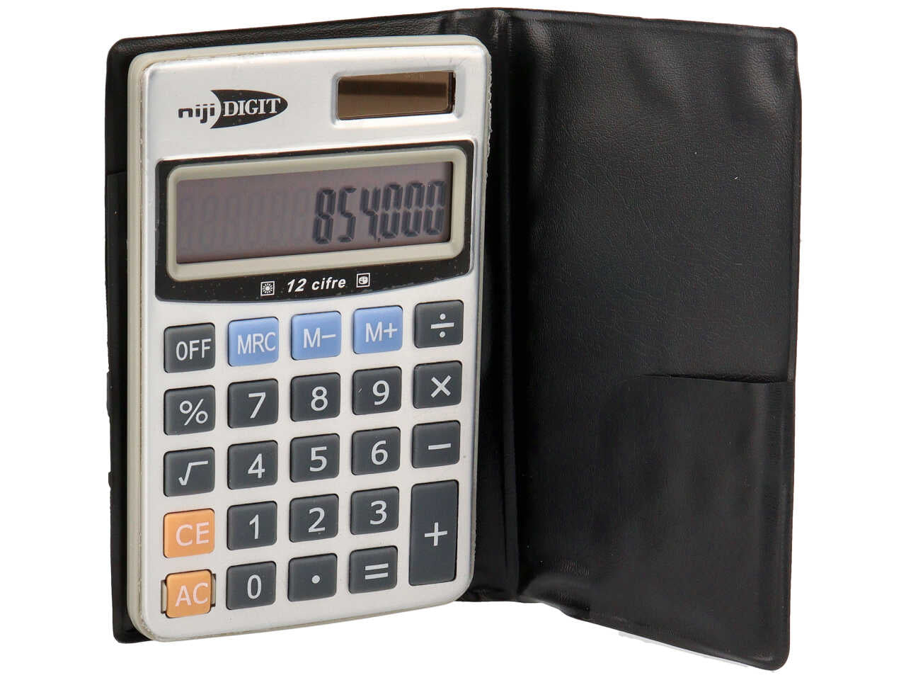 Calcolatrice niji colore grigio 11x7x1.5 cm