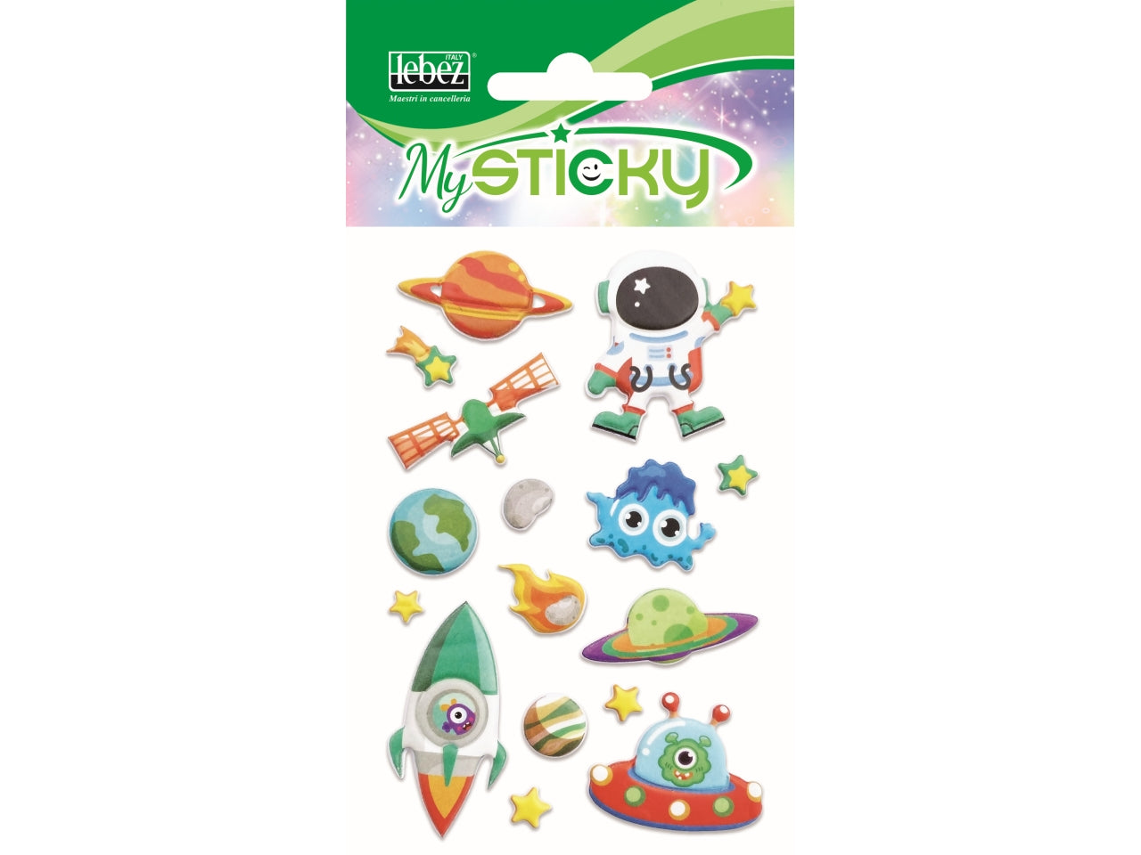Stickers 3D bambini assortiti in plastica gommata - MySticky