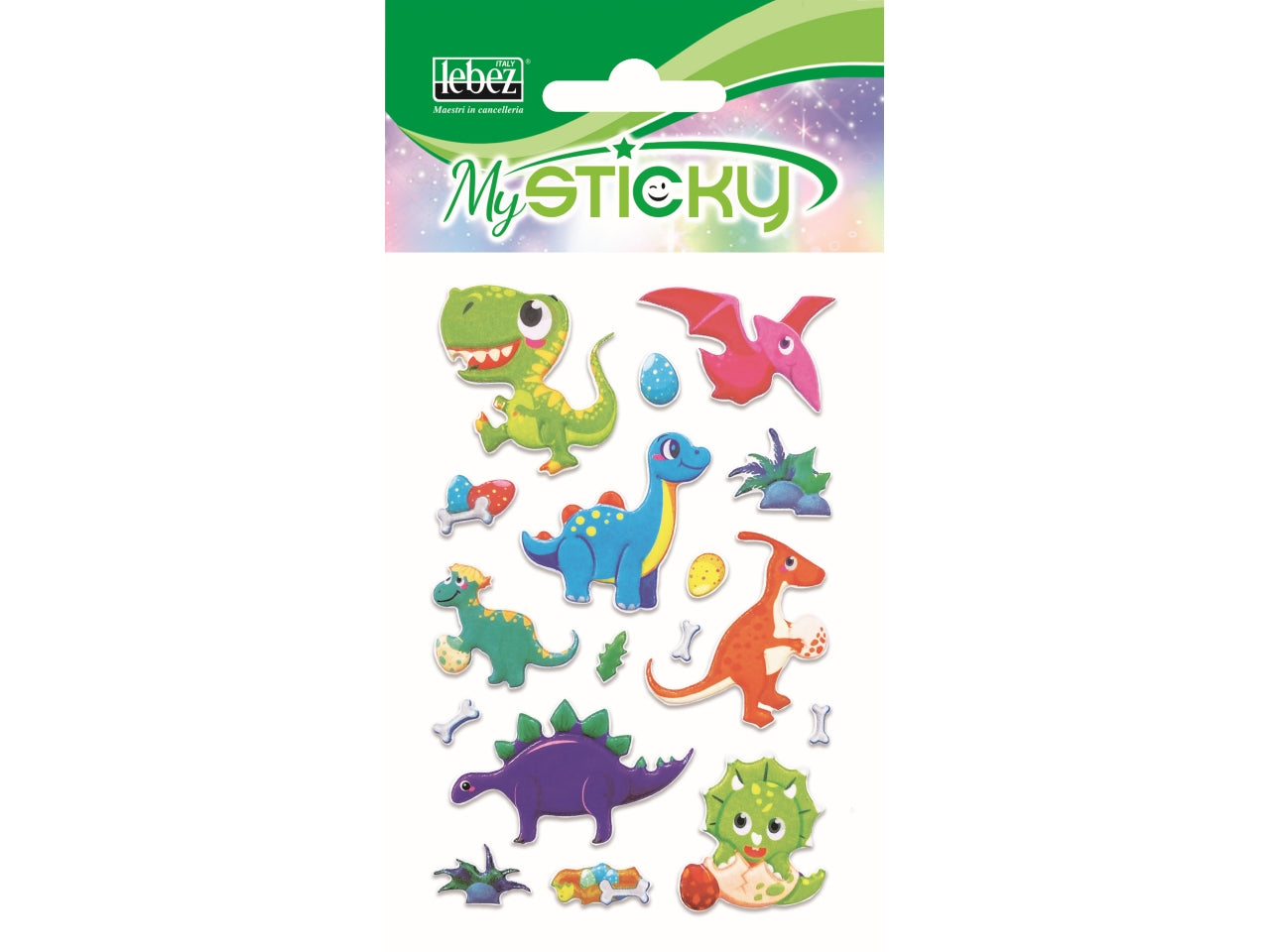 Stickers 3D bambini assortiti in plastica gommata - MySticky