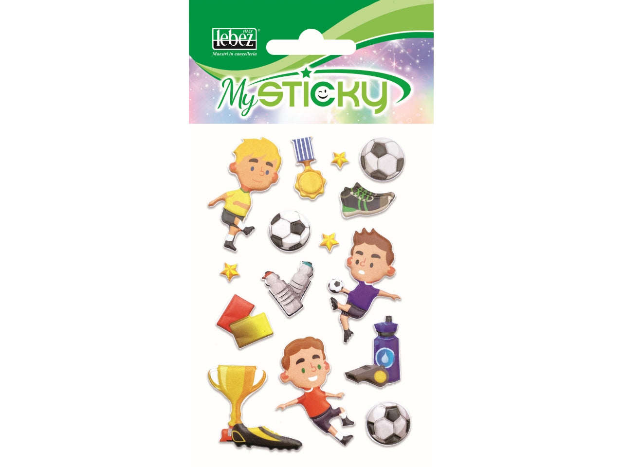 Stickers 3D bambini assortiti in plastica gommata - MySticky