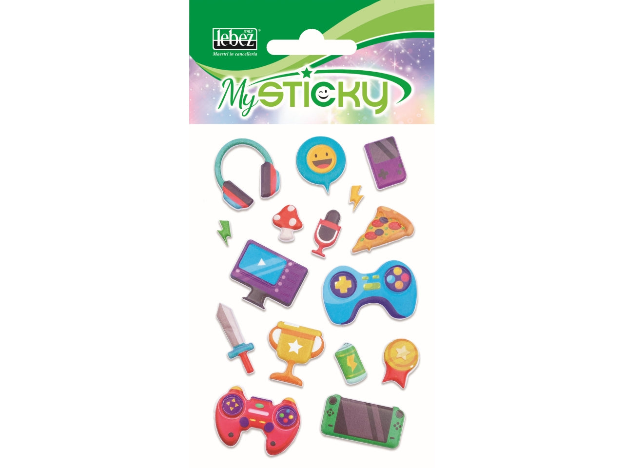 Stickers 3D bambini assortiti in plastica gommata - MySticky