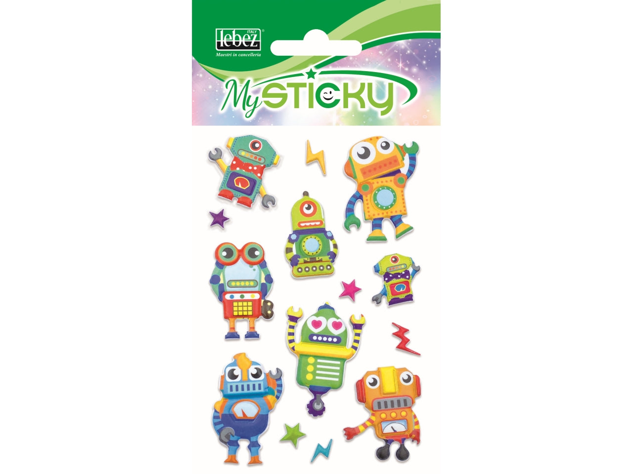 Stickers 3D bambini assortiti in plastica gommata - MySticky