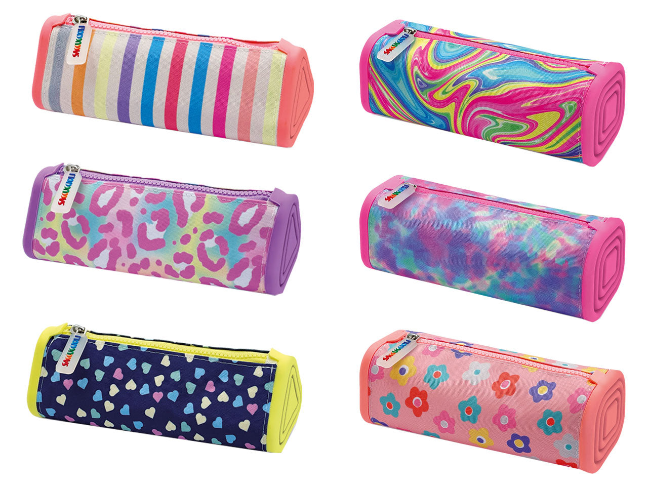 Tombolino astuccio bimba fantasia assortite in tessuto e silicone - Saccuccioli